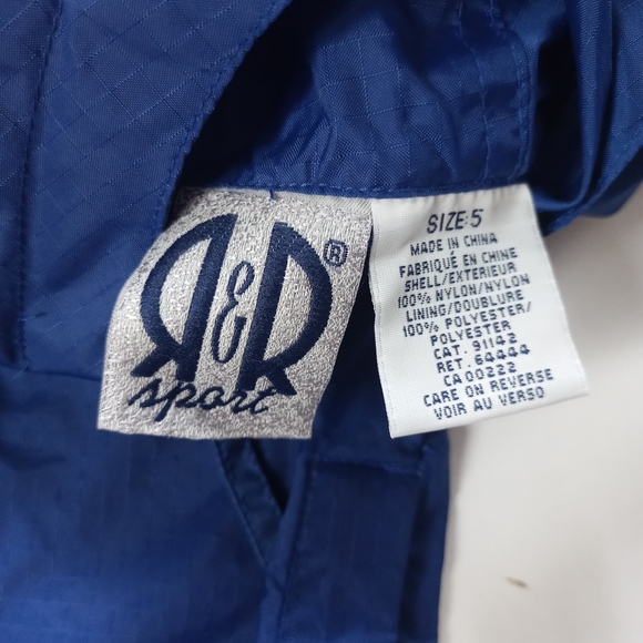 Vintage Youth R&R Sport Blue Buckle Rain Jacket - Picture 2 of 4